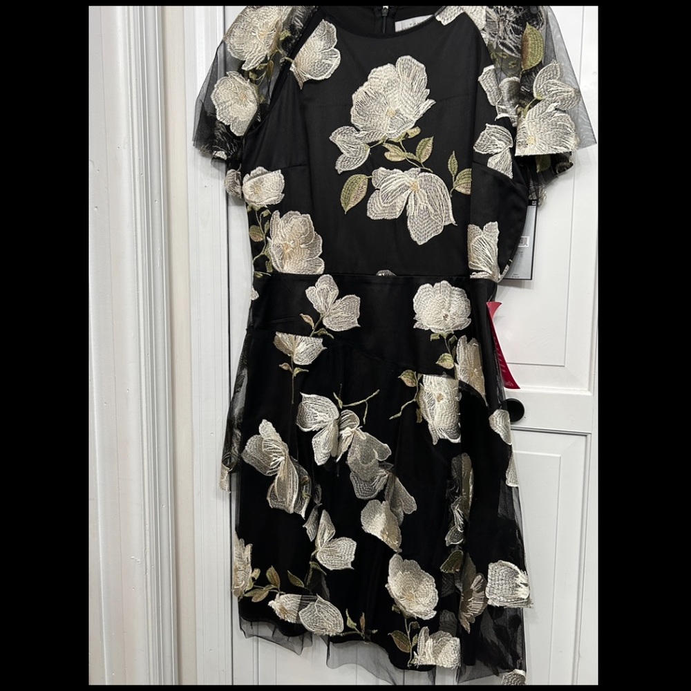 NWT Tahari Tulle Black dress